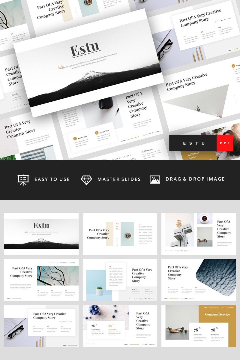 Estu - Clean PowerPoint template