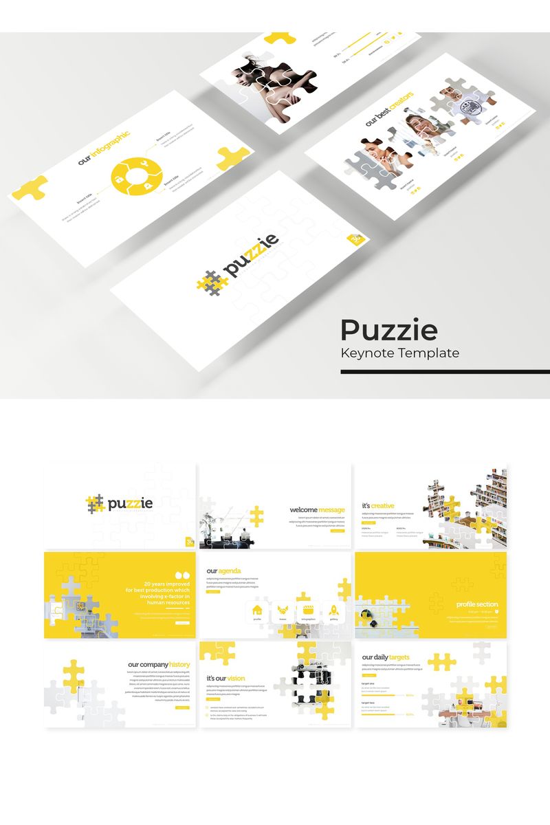 Puzzie - Keynote template