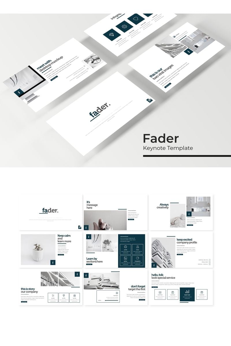 Fader - Keynote template