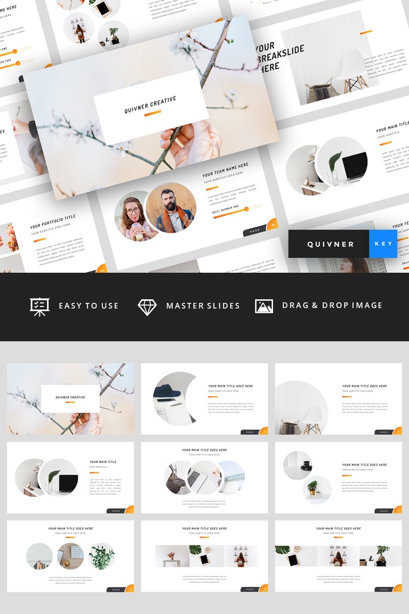 Quivner - Creative - Keynote template