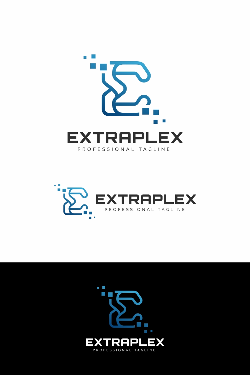 Extraplex E Letter Logo Template