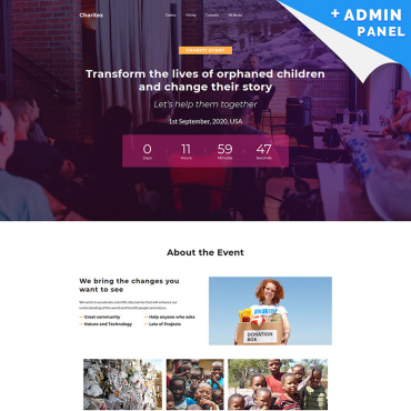 Public_speaking Charity_event Landing Page Templates 94871