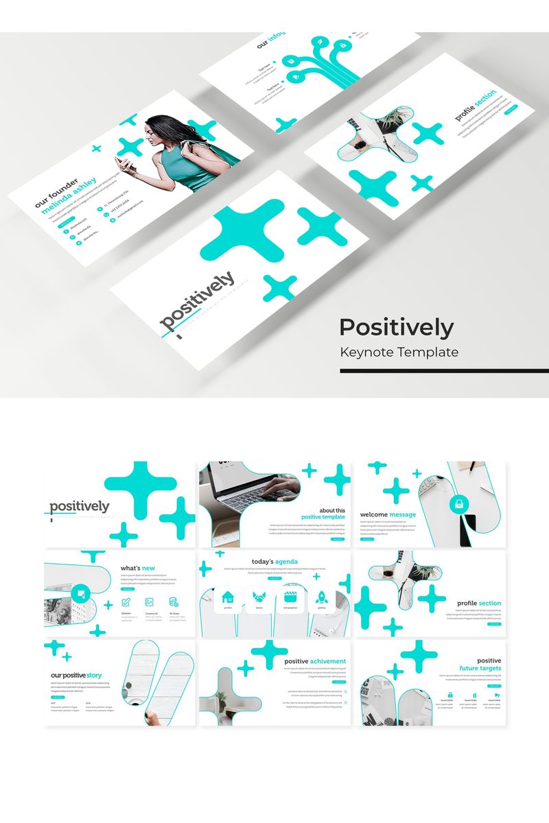 Positively - Keynote template