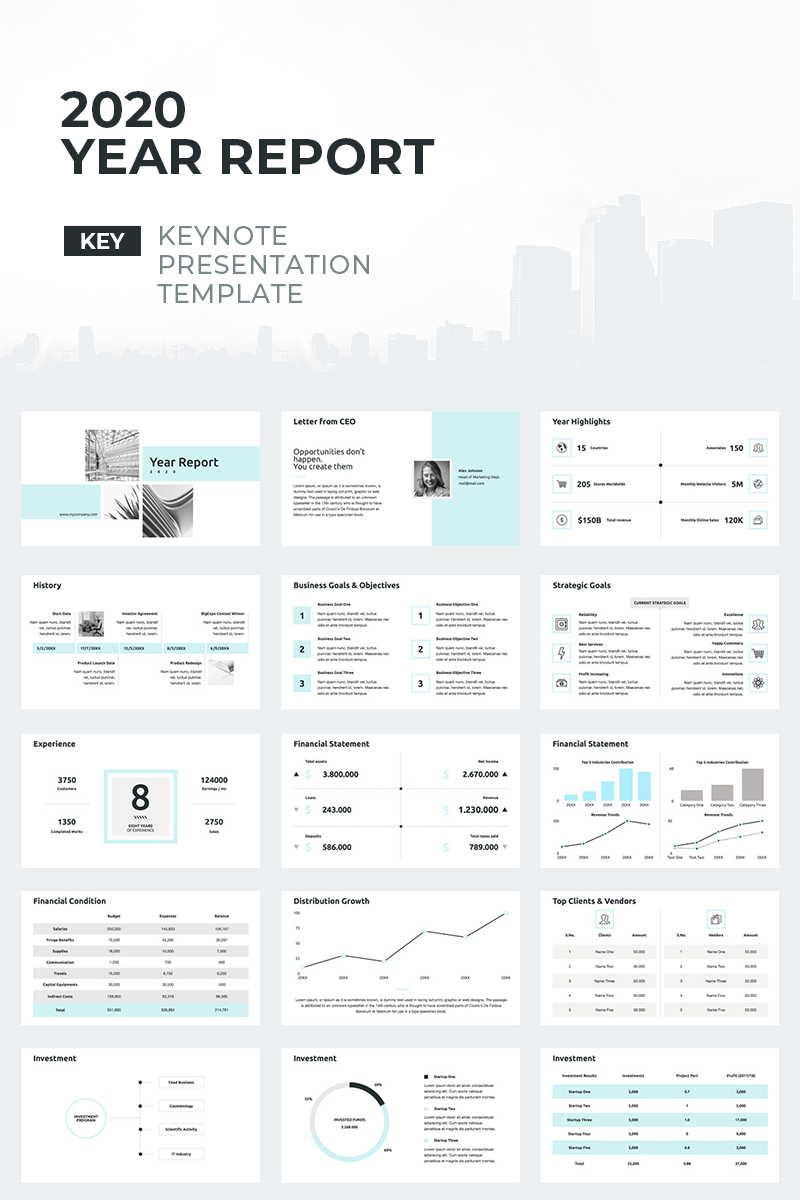 2020 Year Report - Keynote template