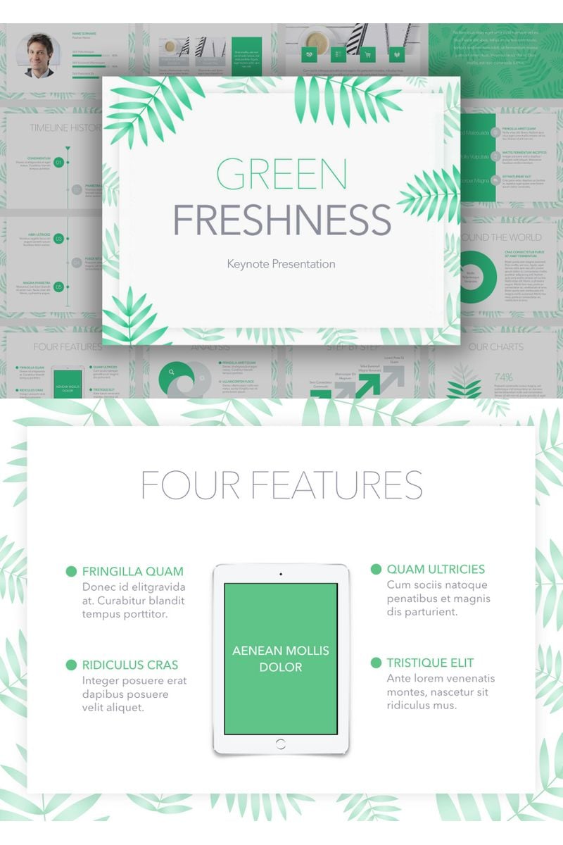 Green Freshness - Keynote template