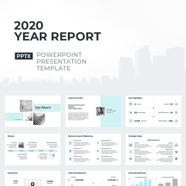 Annual Report PowerPoint Templates 94930