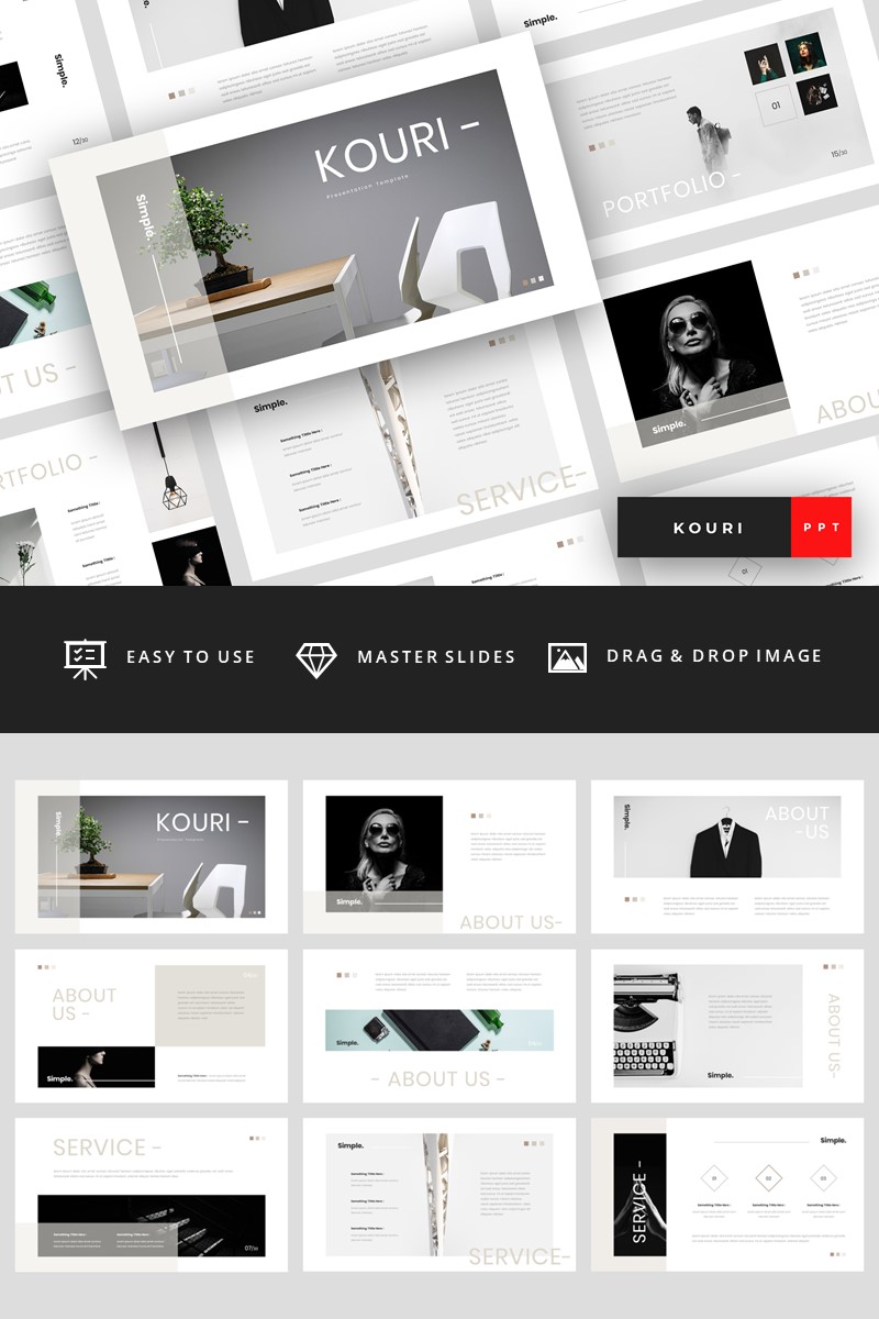 Kouri - Minimal PowerPoint template