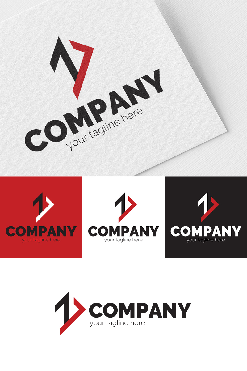 Logo, graphic sign, combines: Forward + 1 + D