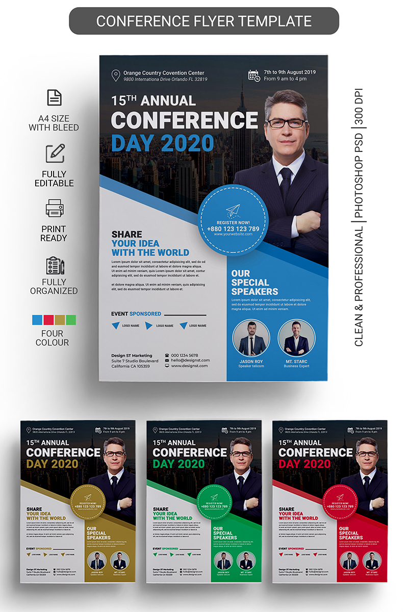 Business Corporate Conference Flyer template