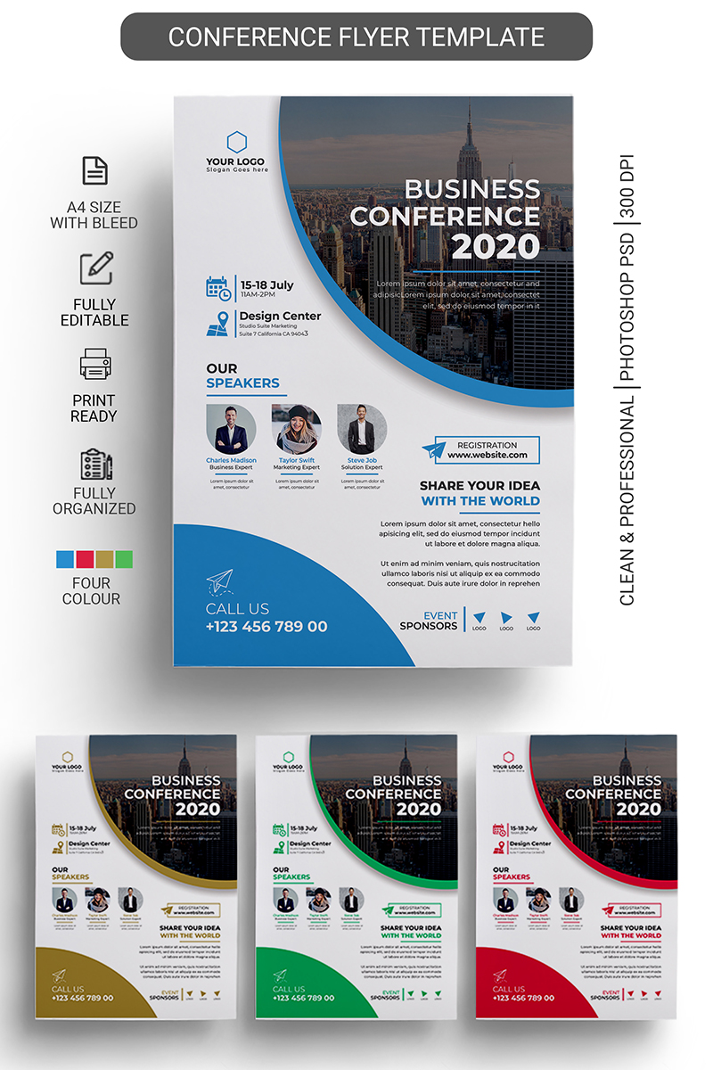 Corporate Conference Flyer template