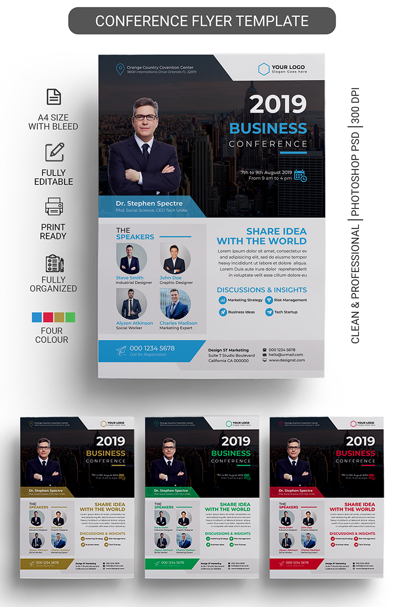 Conference Business flyer template