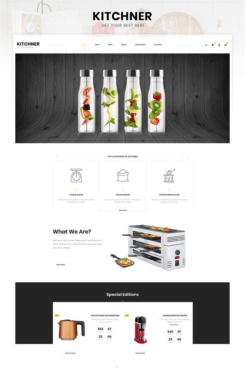 Kitchner - Kitchen Appliances Store Elementor WooCommerce Responsive Theme