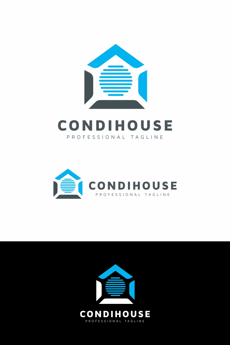 Conditioner House Logo Template