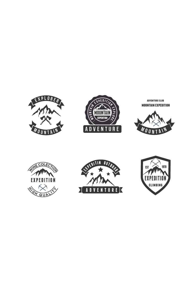 Mountain and Adventure Explore Logo Template
