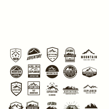Emblem Mountain Logo Templates 95220
