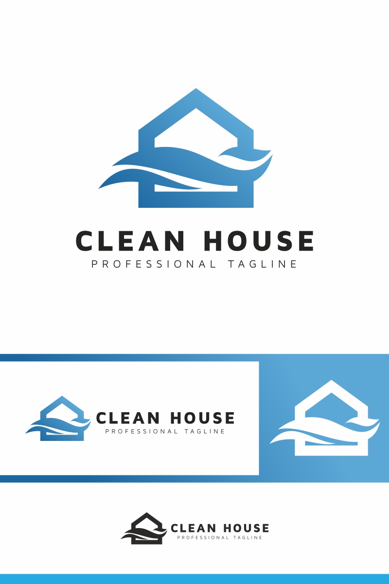 Clean House Logo Template
