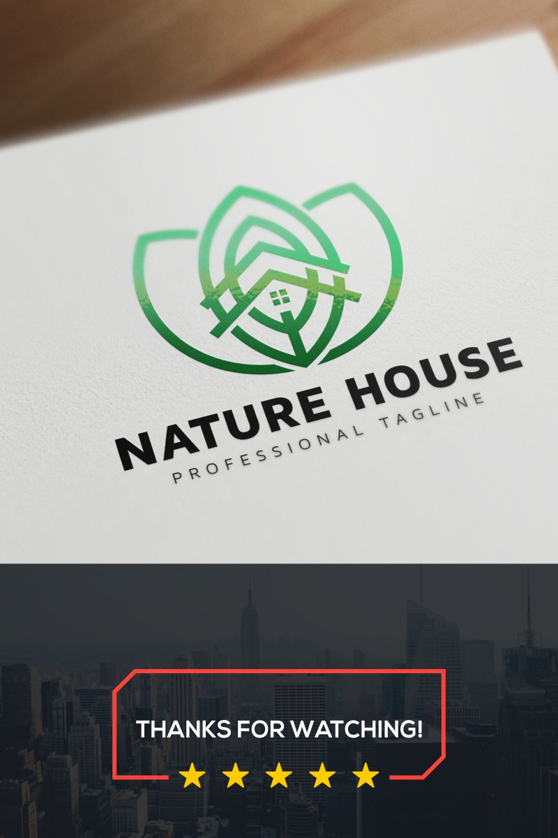 Nature House Logo Template