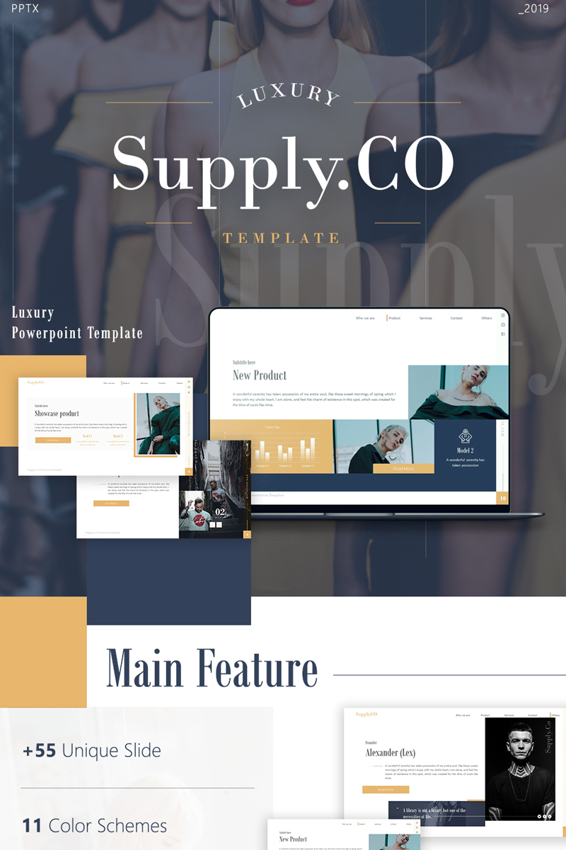 Supply.Co – Luxury Marketplace PowerPoint template