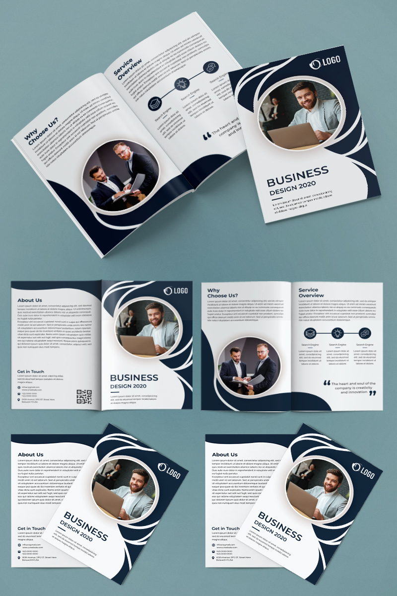 Bifold Brochure Design - Corporate Identity Template