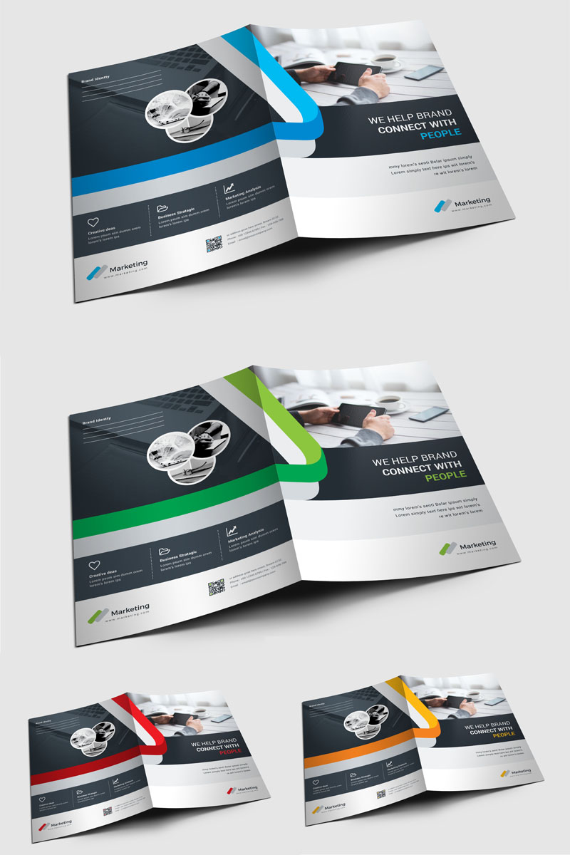 Green Color Presentation Folder - Corporate Identity Template