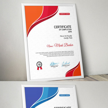 Corporate Decorative Certificate Templates 95382