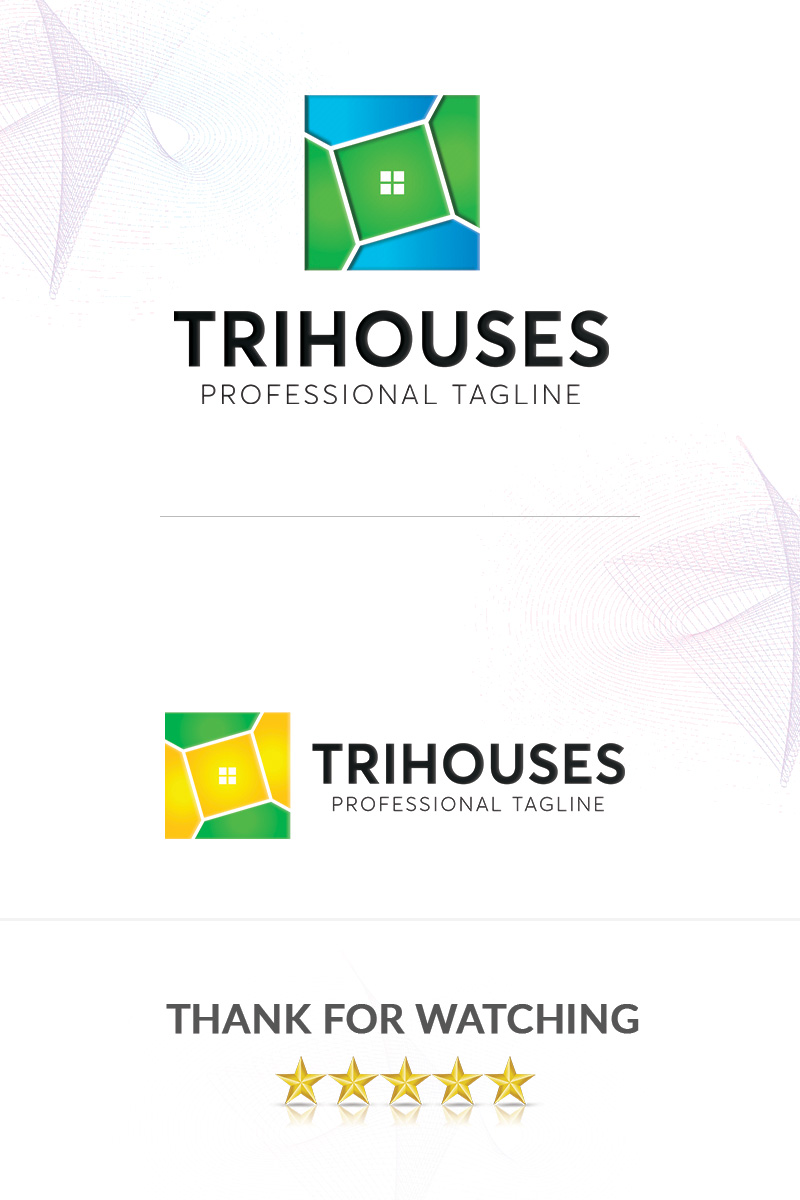 Trihouses Logo Template