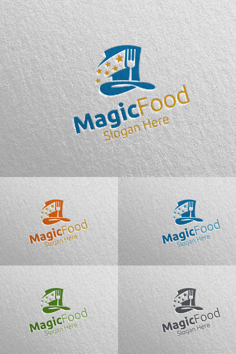 Magic Food for Restaurant or Cafe 42 Logo Template