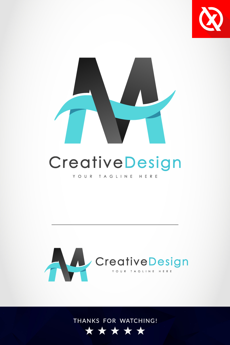 Creative Brand M Letter Logo Design