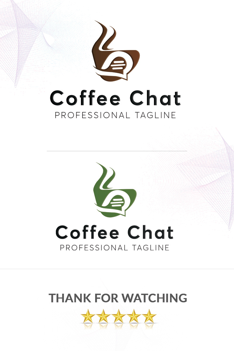 Coffee Chat Logo Template