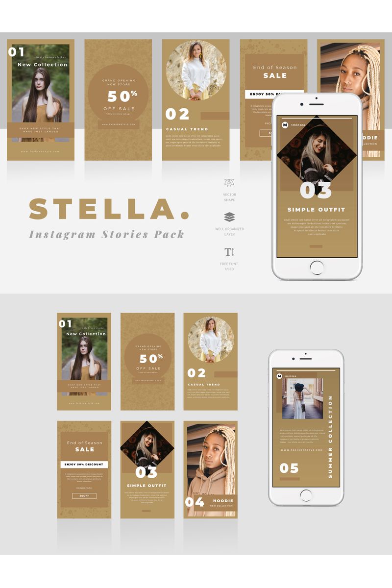 Stella  - Instagram Stories Social Media Template