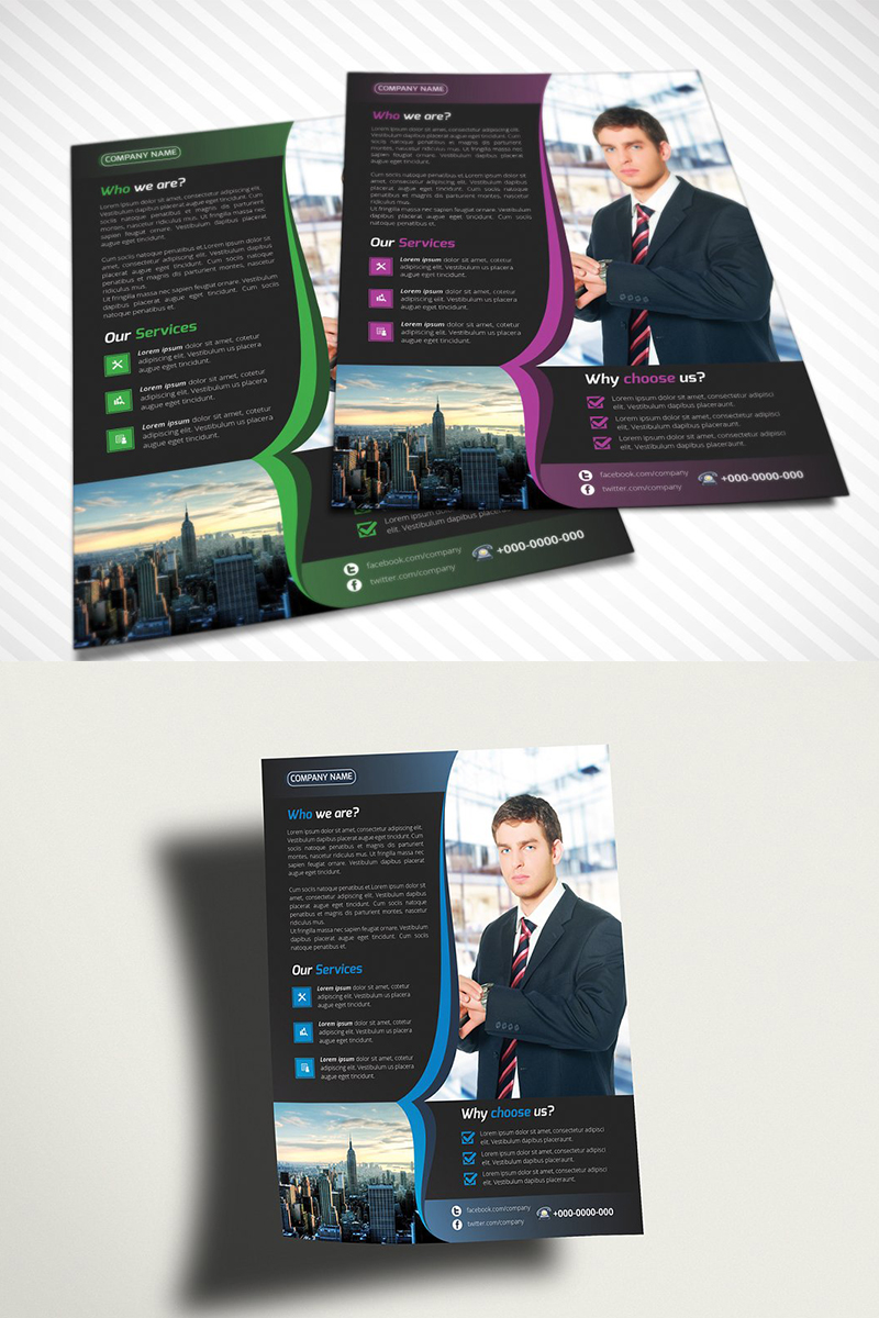 Curvy Clean Flyer - Corporate Identity Template