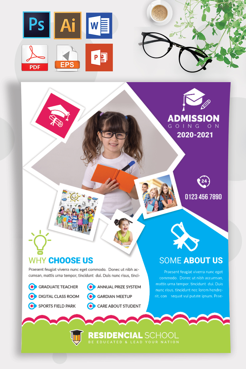 School Admission Flyer Vol-08 Template 