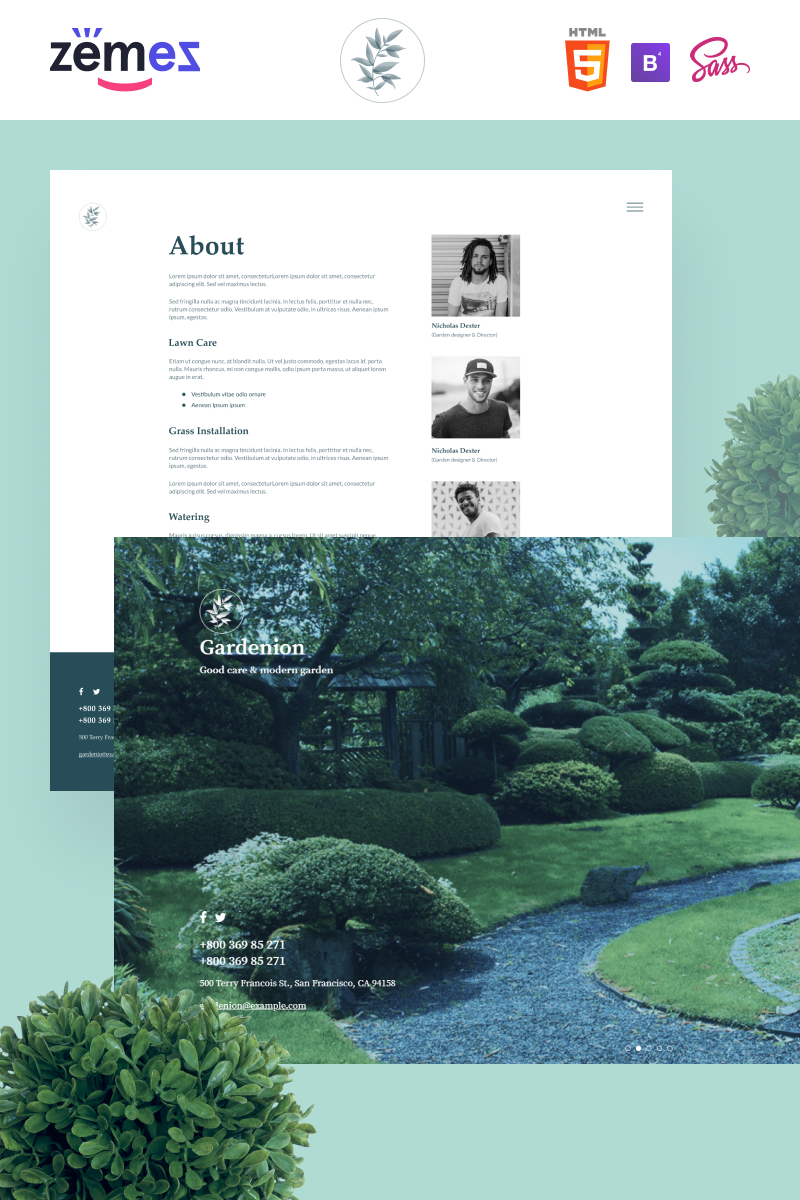 Gardenion - Landscape and Garden Design Website Template