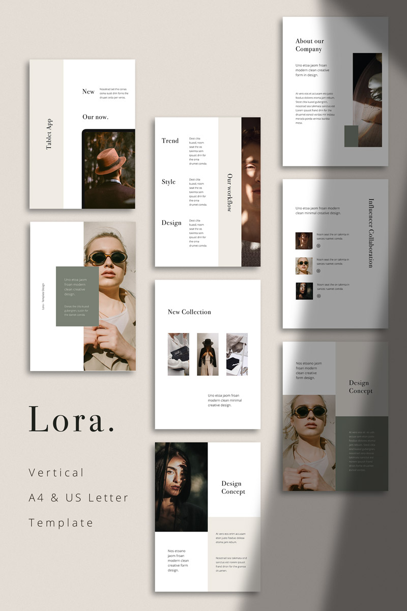 LORA - Vertical Template Google Slides