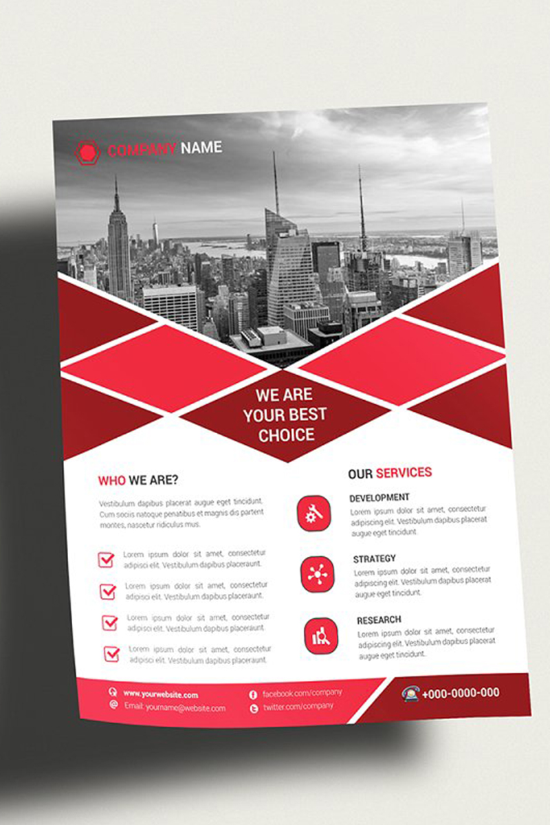 Rhombic Flyer - Corporate Identity Template
