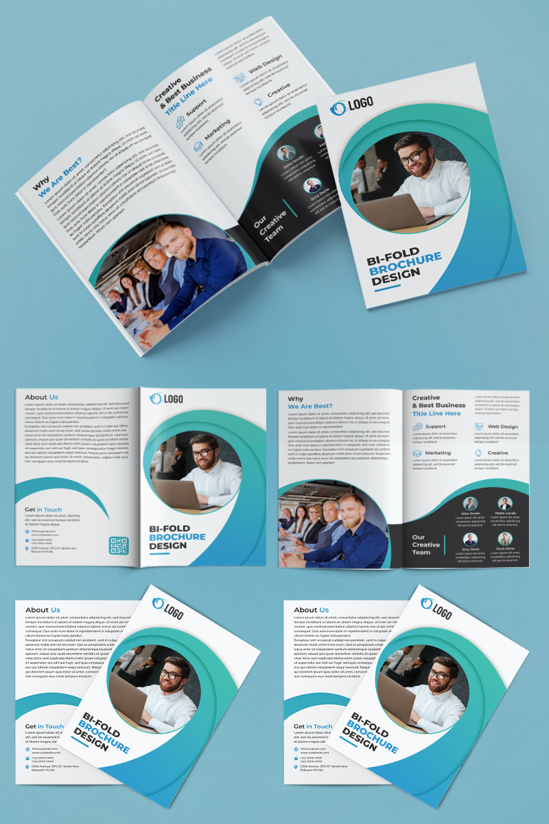 Bifold Brochure Design - Corporate Identity Template