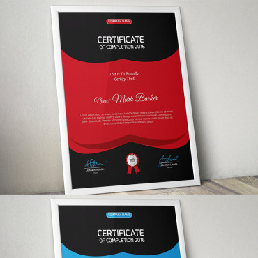 Corporate Decorative Certificate Templates 95647