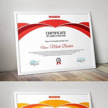 Business Colorful Certificate Templates 95651