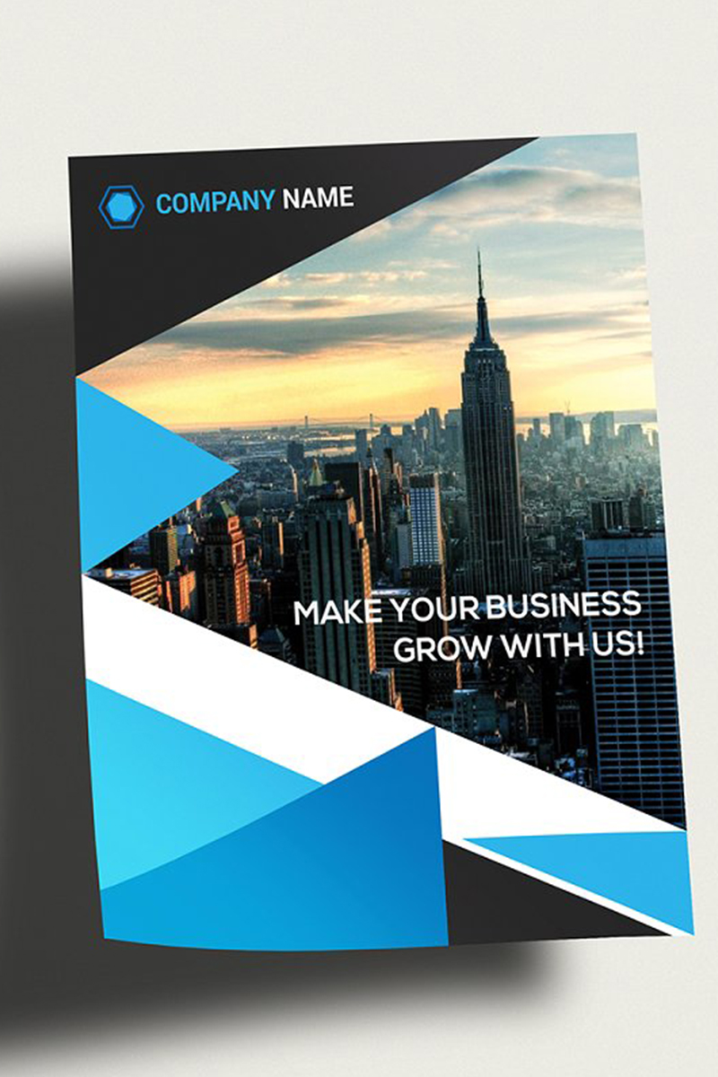 Both Side Geometric Flyer - Corporate Identity Template