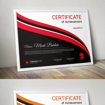 Corporate Decorative Certificate Templates 95692