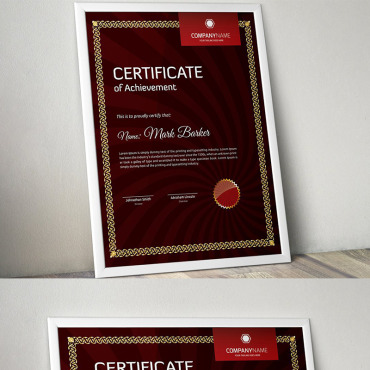 Corporate Decorative Certificate Templates 95693