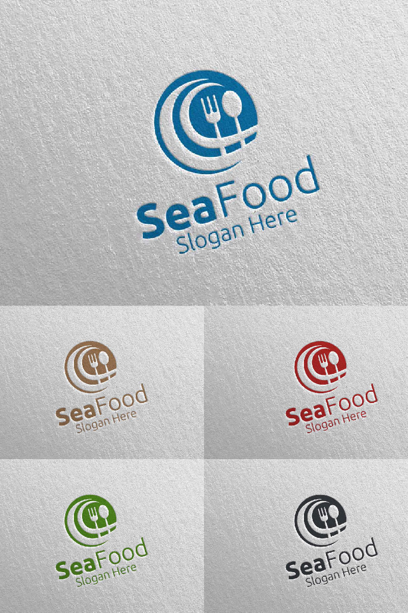 Sea Food for Restaurant or Cafe 80 Logo Template