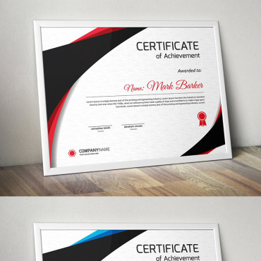 Corporate Decorative Certificate Templates 95792