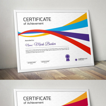 Corporate Decorative Certificate Templates 95793