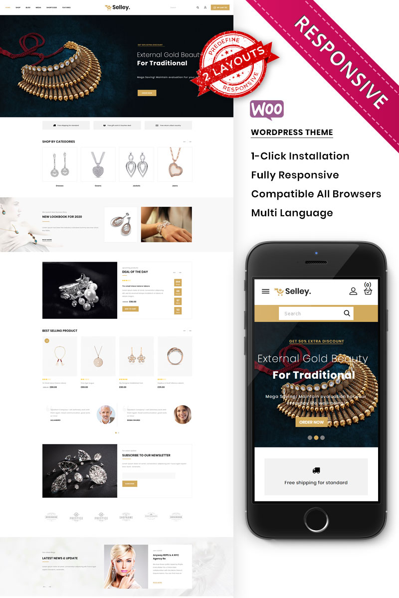 Selley - Multipurpose Premium Responsive WooCommerce Theme