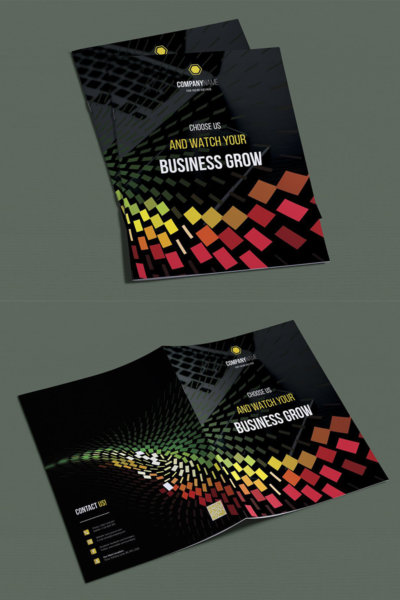 Colorful Bifold Brochure - Corporate Identity Template