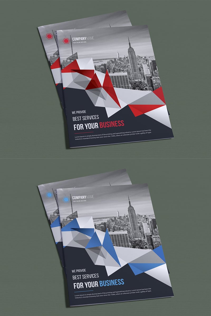 Polygonal Bifold Brochure - Corporate Identity Template