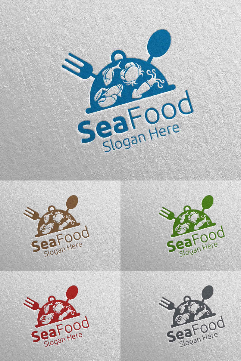 Seafood for Restaurant or Cafe 89 Logo Template