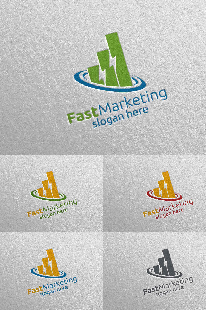 Marketing Financial Advisor Design Icon 1 Logo Template