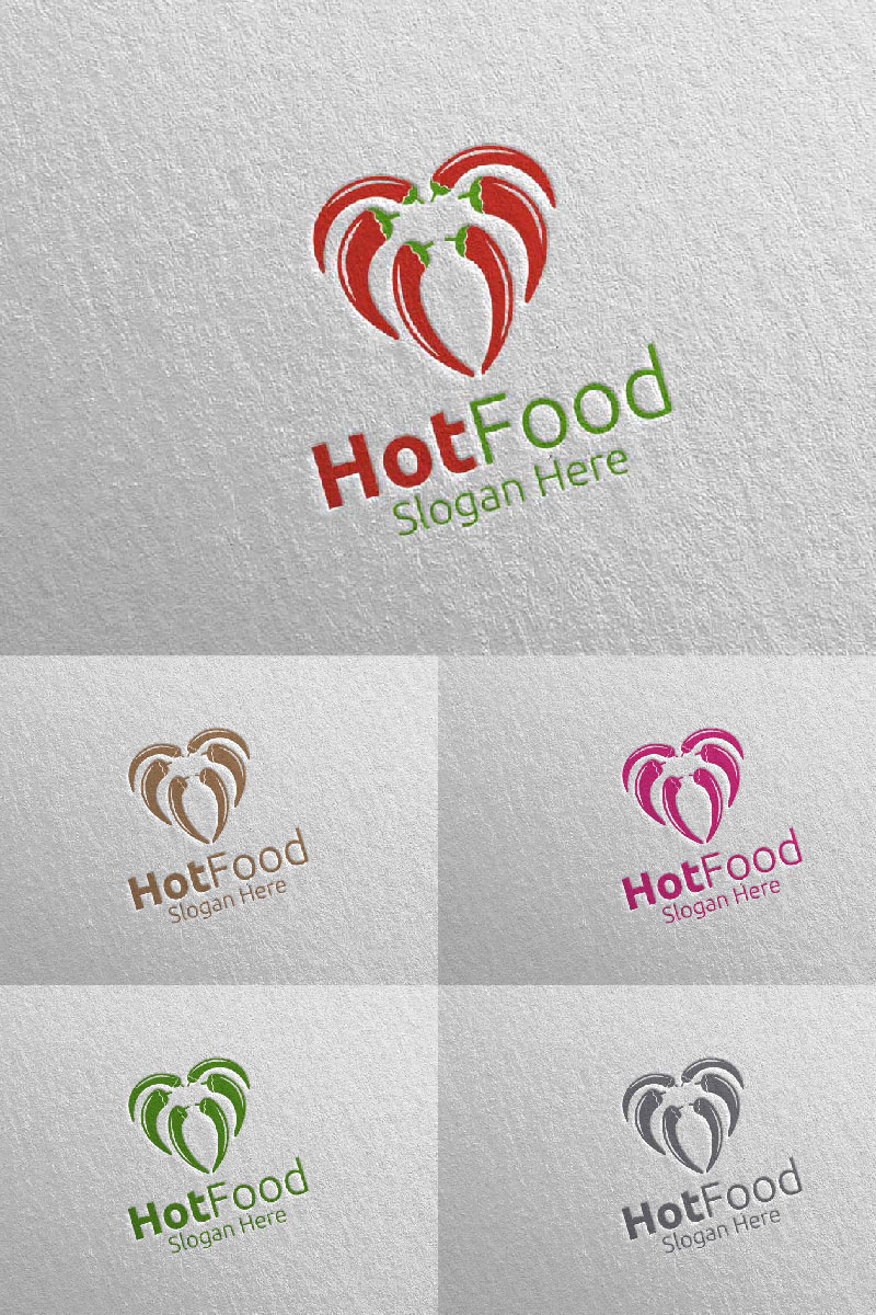 Chili Food for Restaurant or Cafe 97 Logo Template